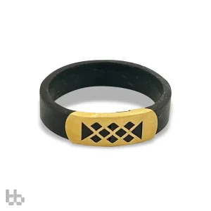 انگشتر مردانه چرمی مثلثی
